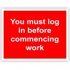 You Must Log in Before Work Correx Sign